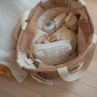 Mama bundle - Diaper bag + quilted pouch