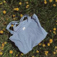 sac vichy bleu
