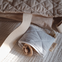 Porte-monnaie matelassé en coton