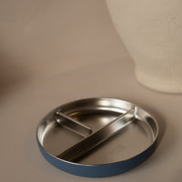 Assiette ventouse bébé divisée en inox
