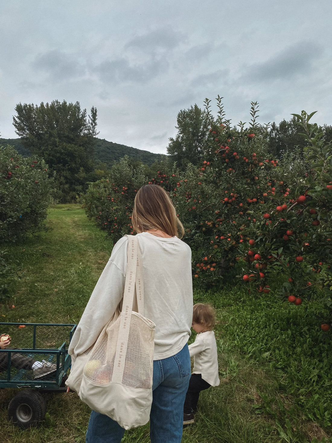 Grand Fourre-tout en filet Dans Le Sac