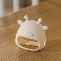 Mitaines de dentition en silicone – Girafe