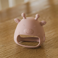 Mitaines de dentition en silicone – Girafe