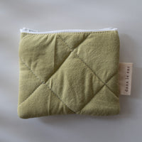 Porte-monnaie matelassé en coton