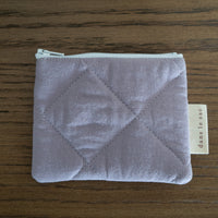Porte-monnaie matelassé en coton