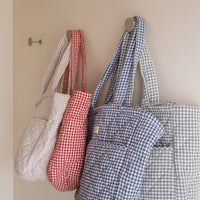 sacs a couches vichy sur un crochet