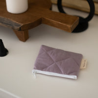 Porte-monnaie matelassé en coton