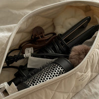 Pochette longue matelassée pour outils coiffants