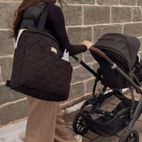 Convertible backpack worn as a shoulder bag