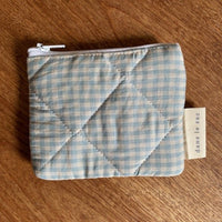 Porte-monnaie matelassé en coton