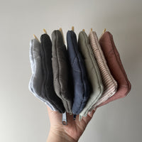 Porte-monnaie matelassé en coton