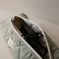 Long Quilted Pouch for Hair Styling Tools