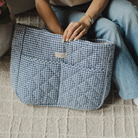 sac à couches vichy marine