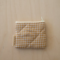 Porte-monnaie matelassé en coton