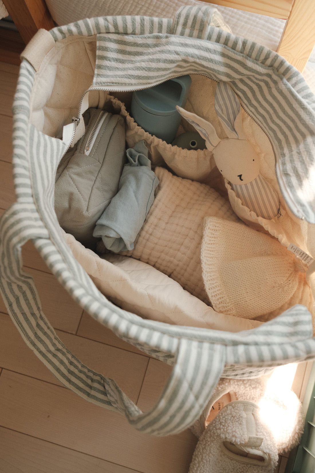 sac à couches ouvert
