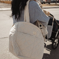 sac a couches vichy beige