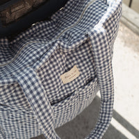 sac a couches vichy bleu