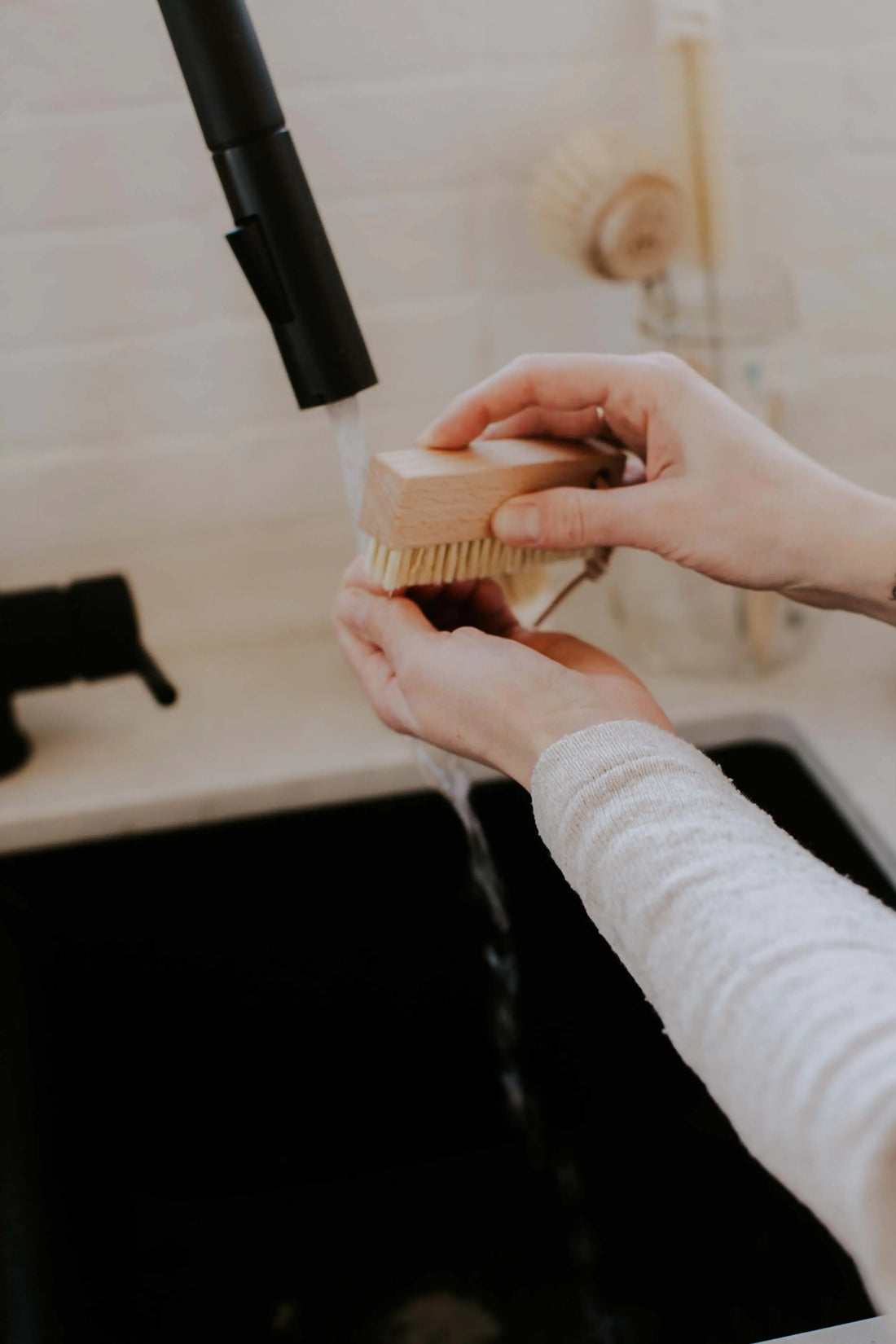 Brosse à ongle en bois écologique