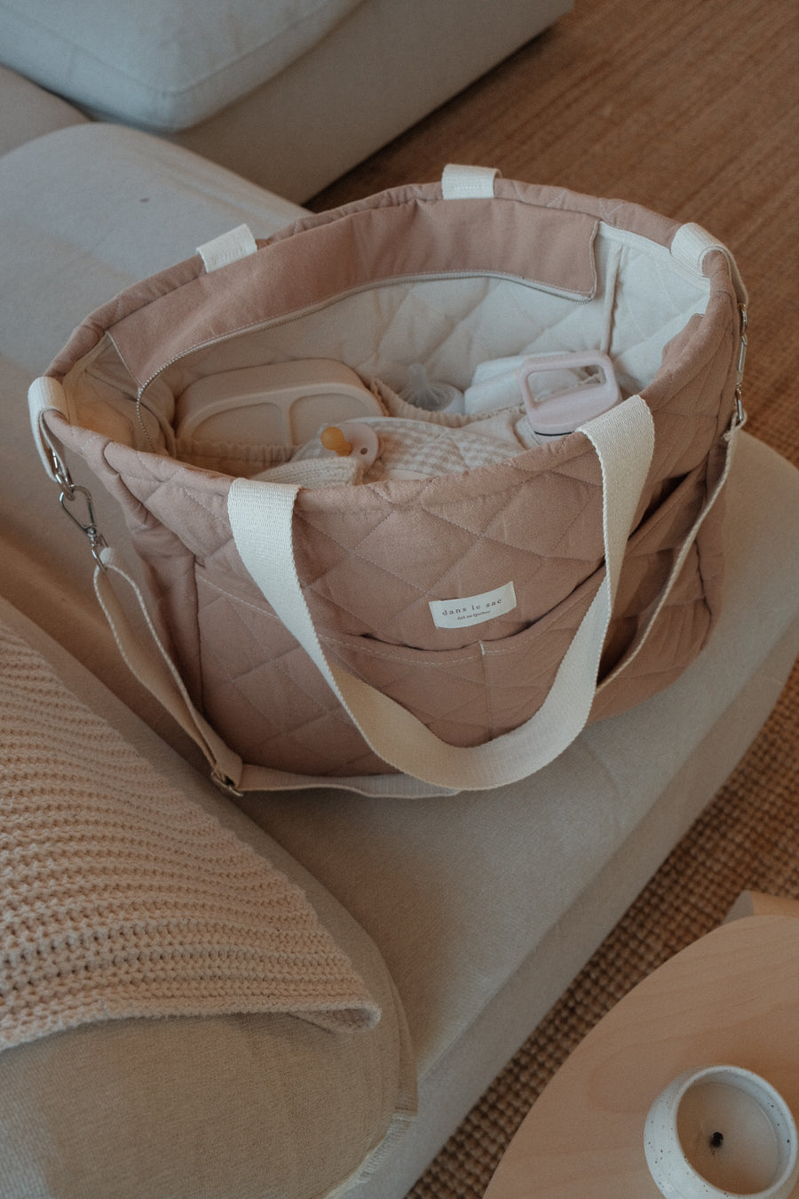 Complete MAMA set - Diaper bag + changing mat + pouch
