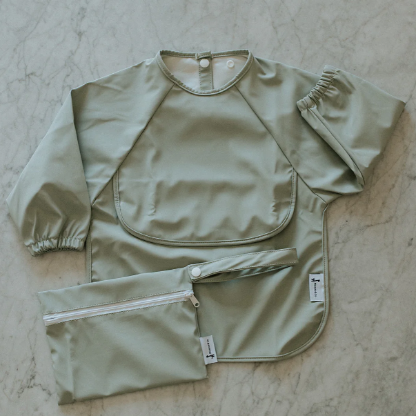 Bavette à manches longues avec pochette intégrée