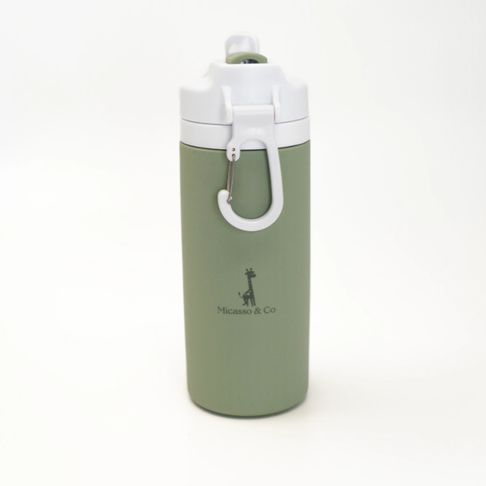 Bouteille d'eau en silicone 450 ml