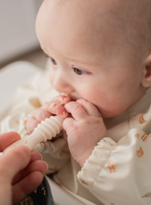 Les cuillères d'apprentissage en silicone