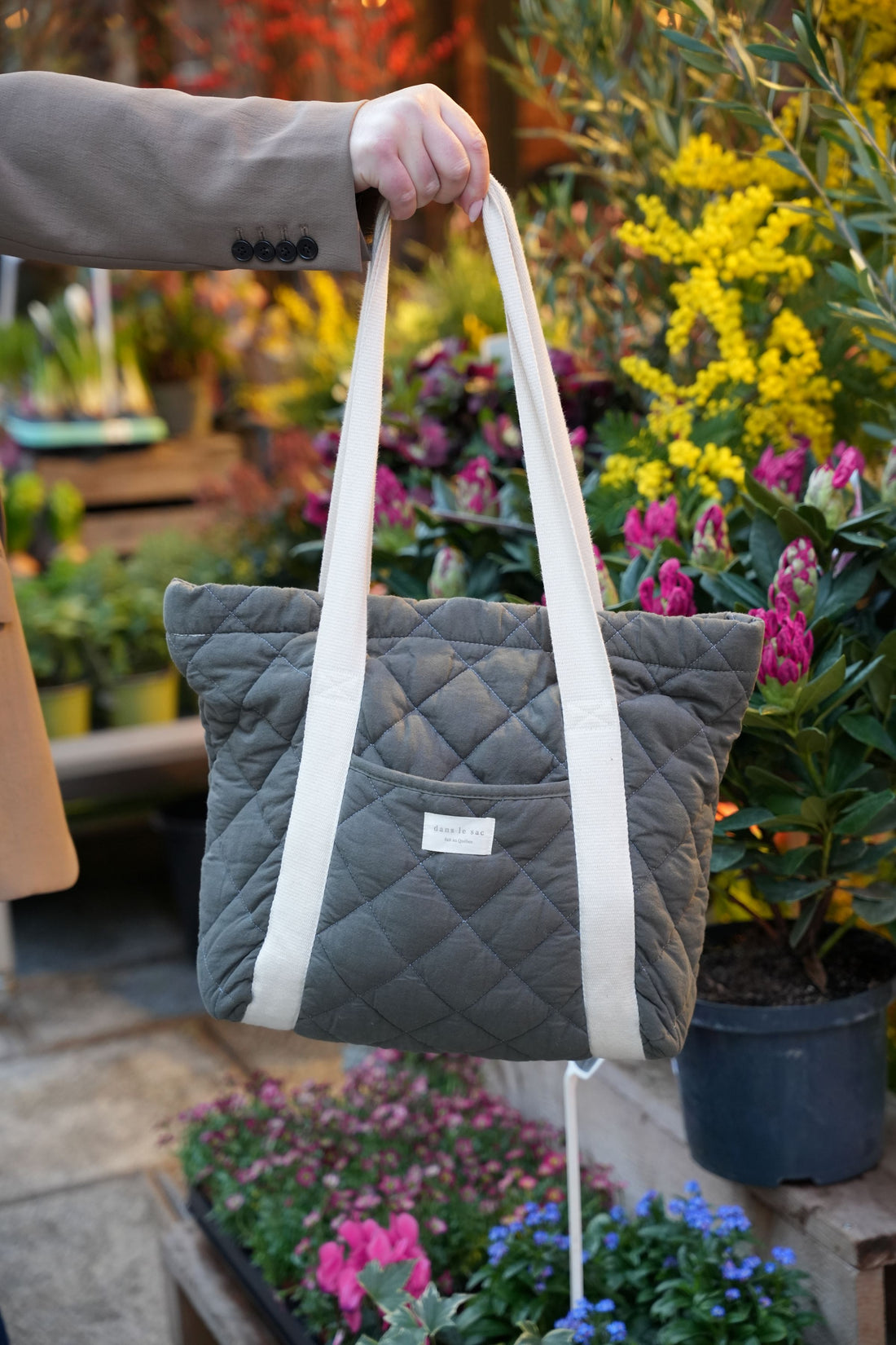 Quilted everyday tote