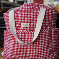 Convertible quilted backpack