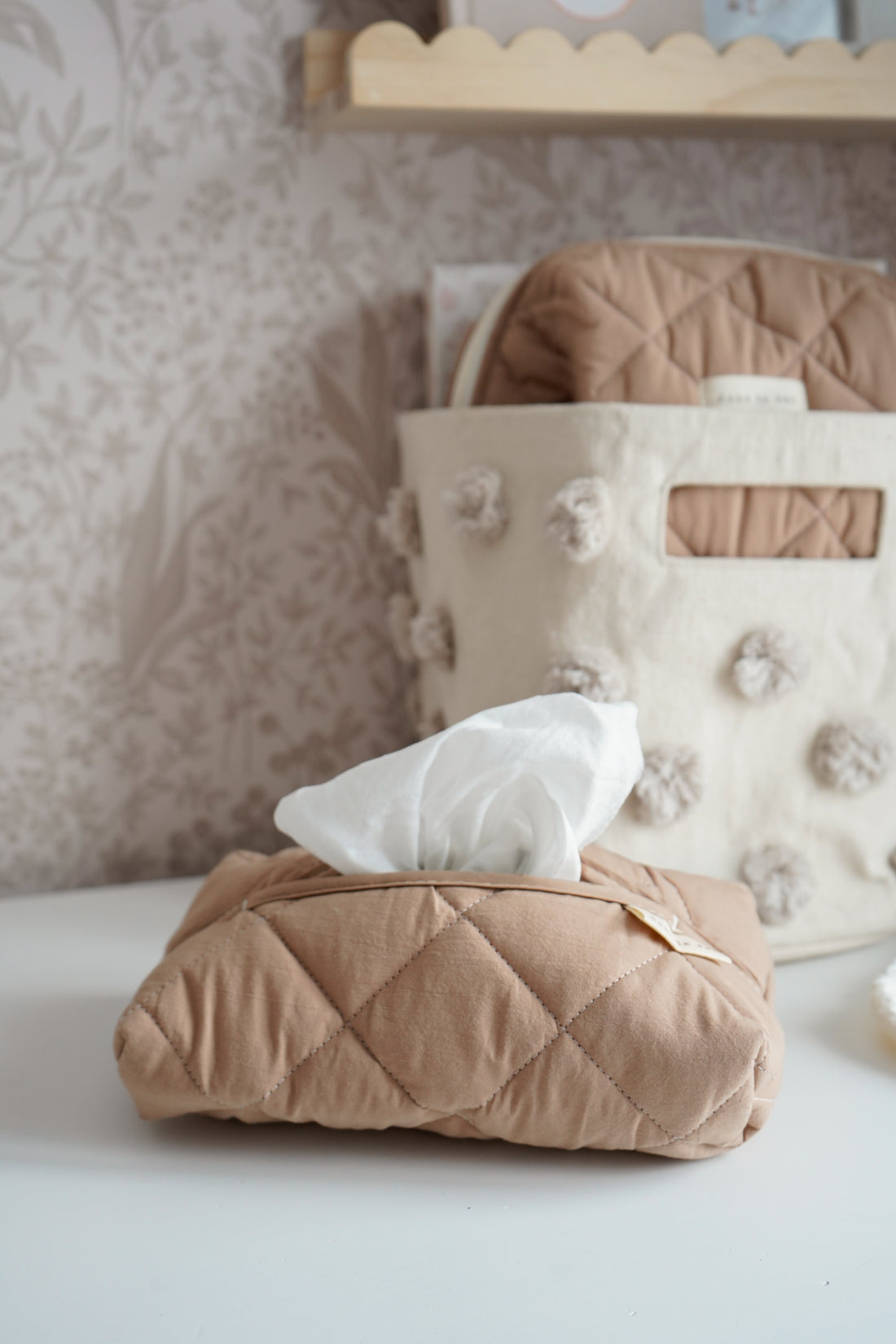 Étui à lingettes matelassé