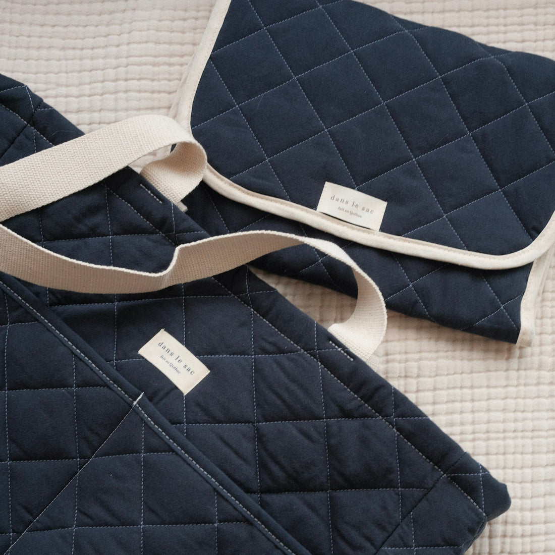 Diaper bag + changing mat set