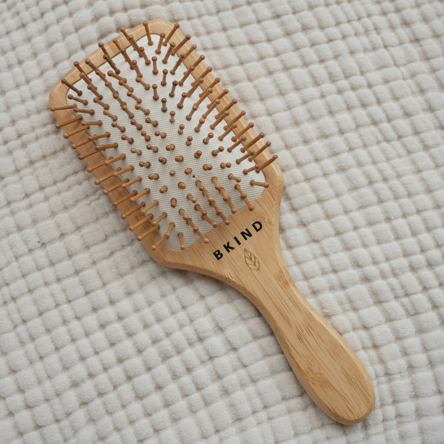 brosse à cheveux en bambou