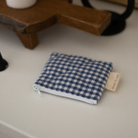 Porte-monnaie matelassé en coton