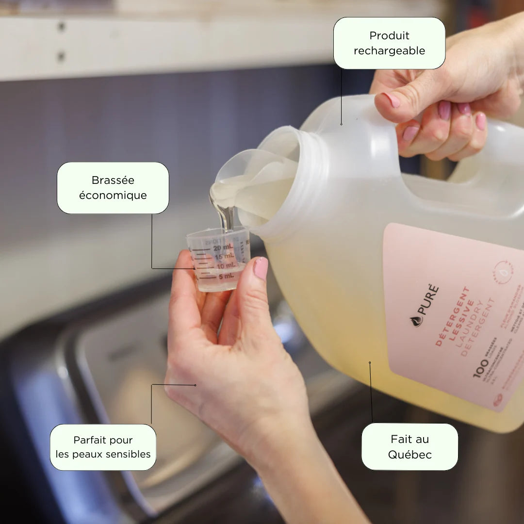 Détergent à lessive PURE – Lessive écologique concentrée