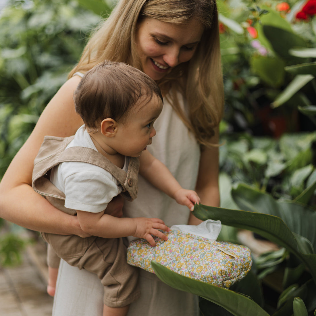 Étui à lingette Liberty mimosa