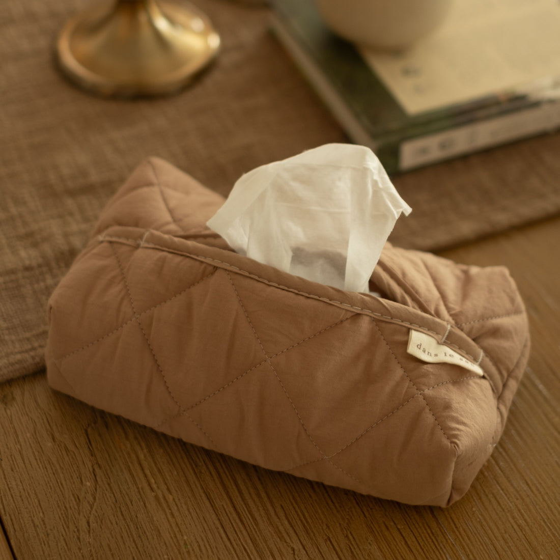 Étui à lingettes matelassé