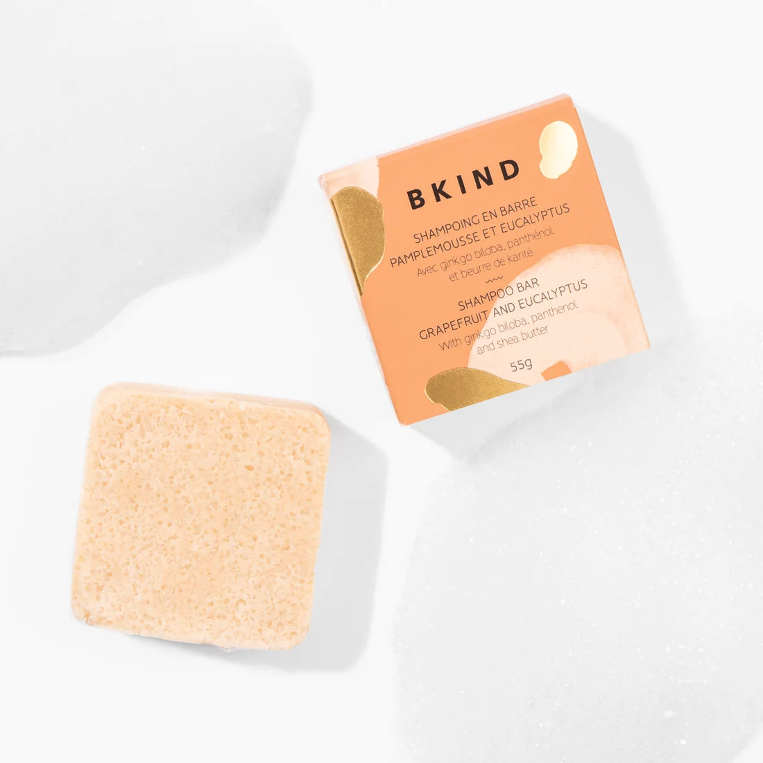 Shampoing en barre pour cheveux normaux à gras – Pamplemousse et eucalyptus