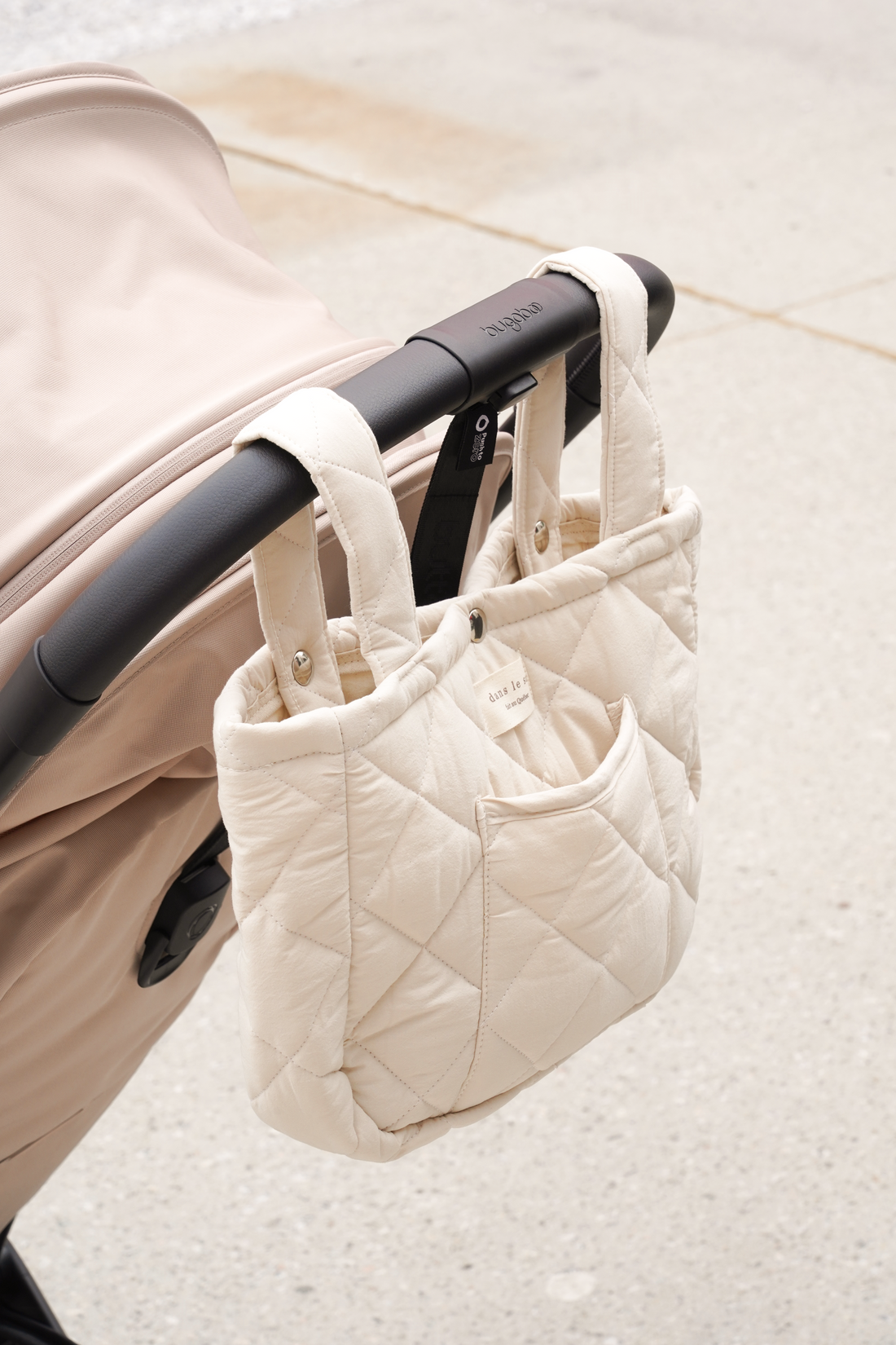 sac organisateur poussette creme