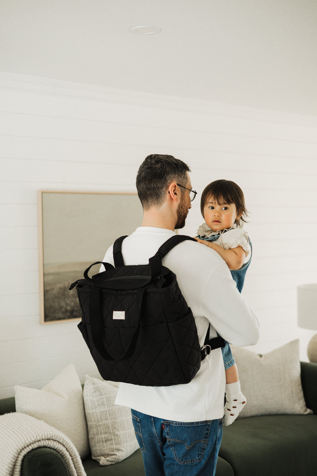 Sac à dos matelassé convertible