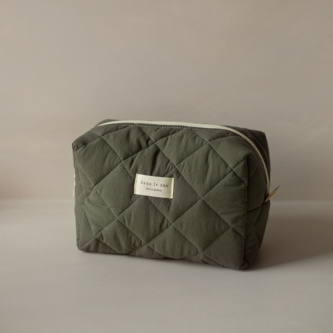 grande pochette matelassée foret