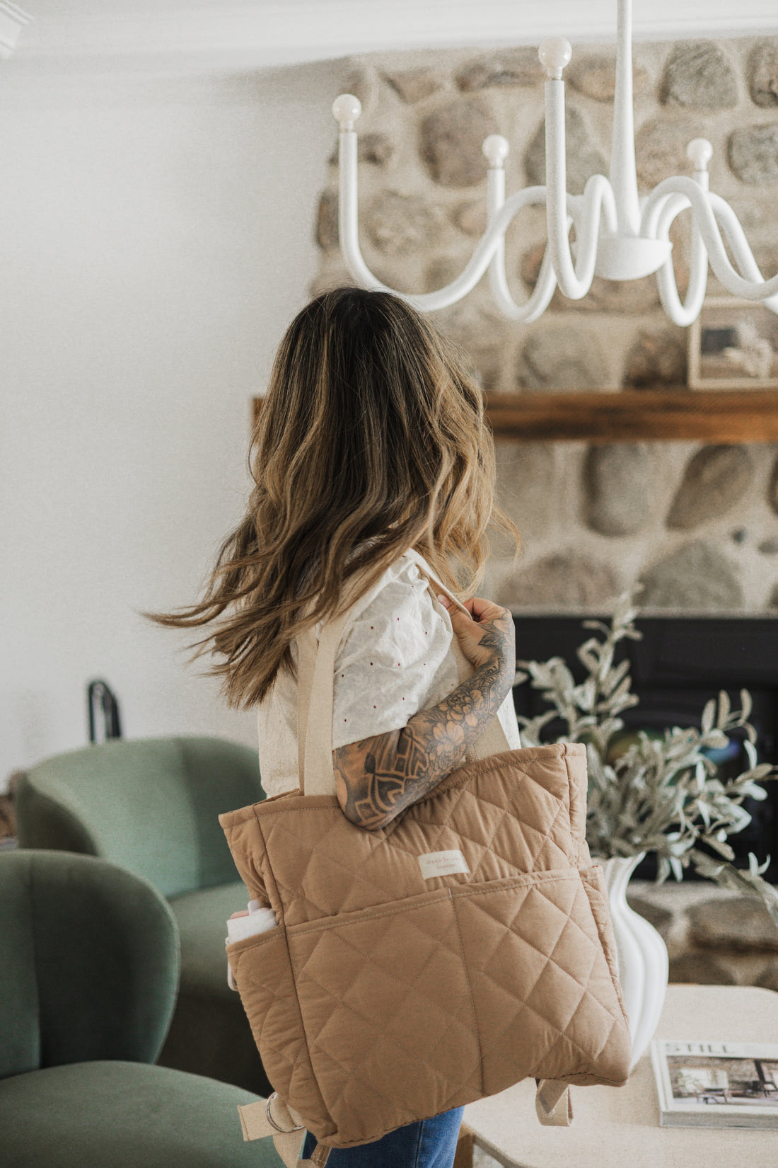 Sac à dos matelassé convertible