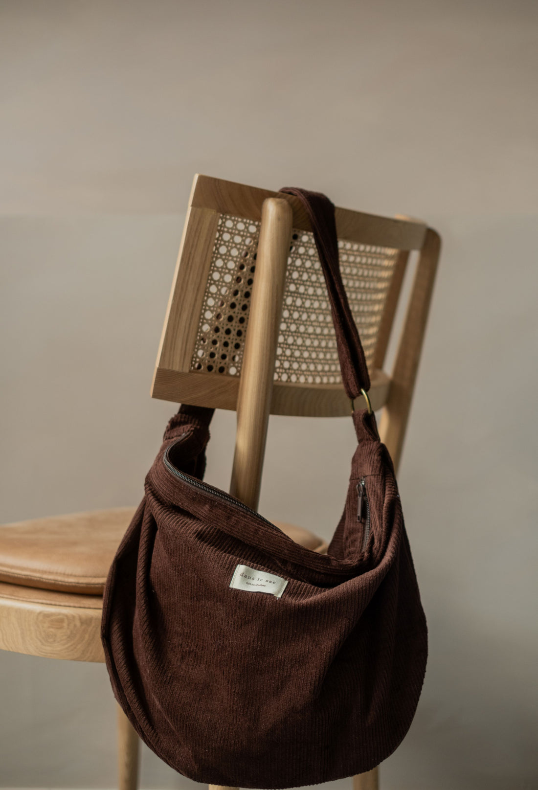 Sac bandoulière en corduroy