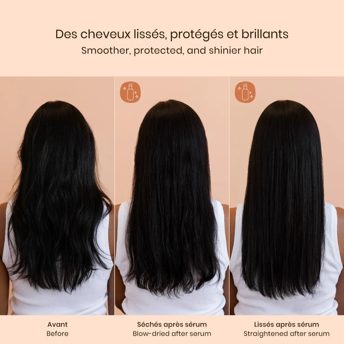 Sérum capillaire sans rinçage à l'hémisqualane