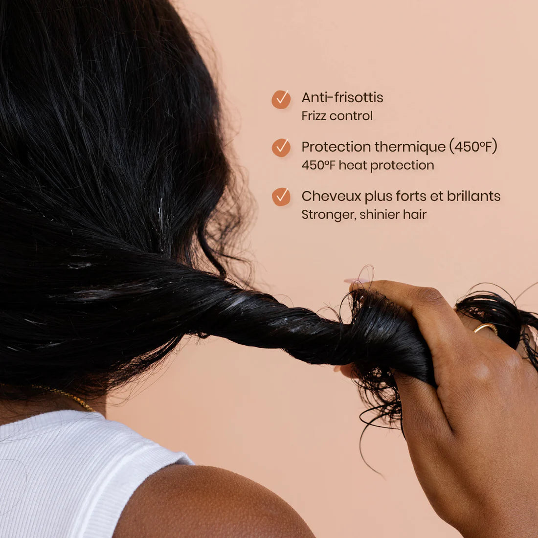Sérum capillaire sans rinçage à l'hémisqualane