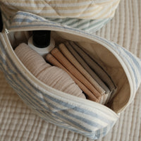 pochette rayé bleu