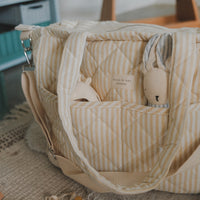 Ensemble collection rayée - Sac à couches et pochette