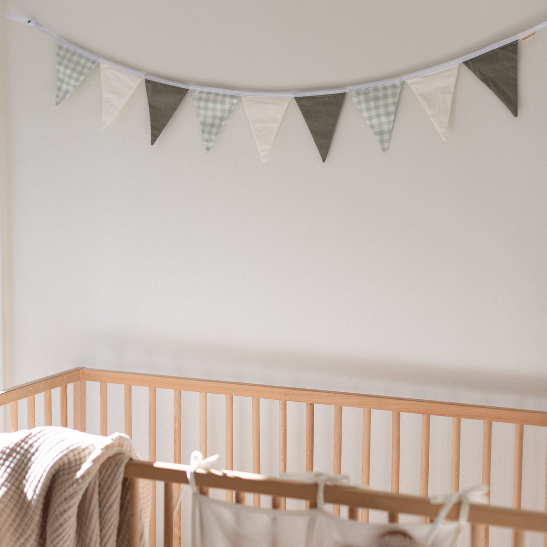 Colorful fabric garland