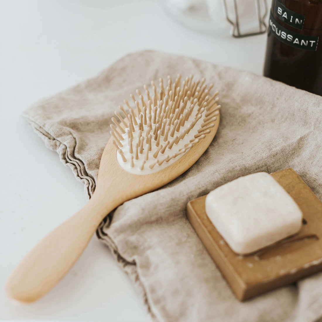 Brosse à cheveux bois