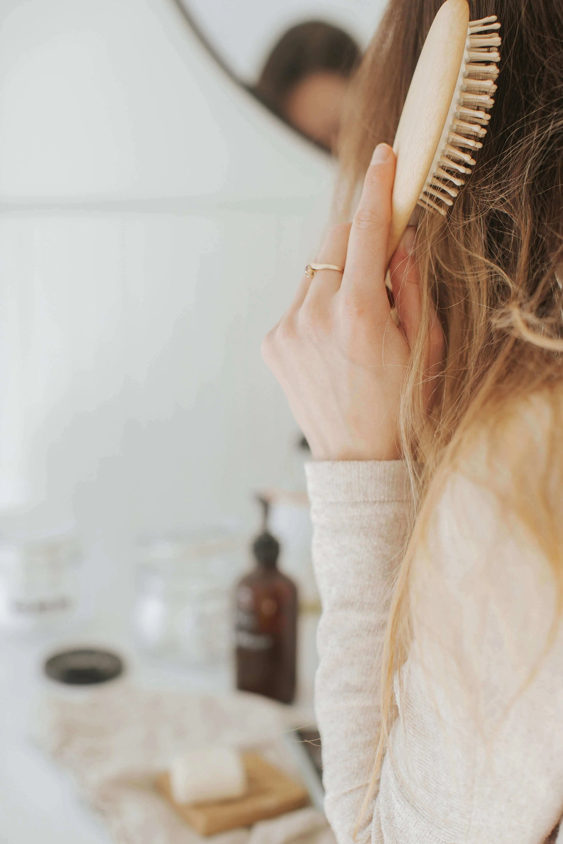 Brosse à cheveux bois écologique zéro déchet