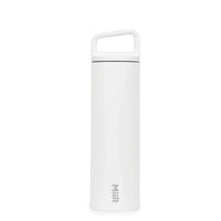 white reusable themos water bottle