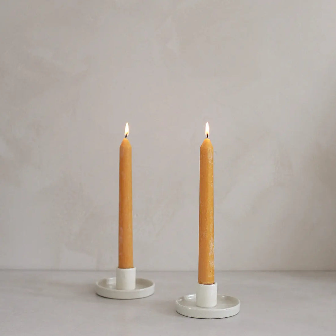 Beeswax candles set of 2